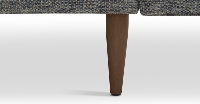 Klem 2 seater sofa wooden leg - natural fabric