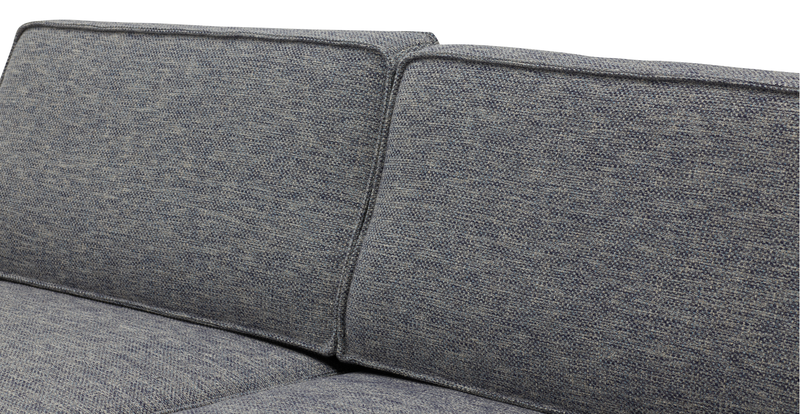 Klem Slim 4-Sitzer Sofa Zylindrisch Holzbein - Naturgewebe