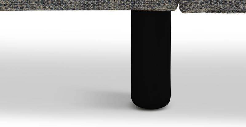 Klem Loveseat Cylindrical Wooden Leg - Natural Woven