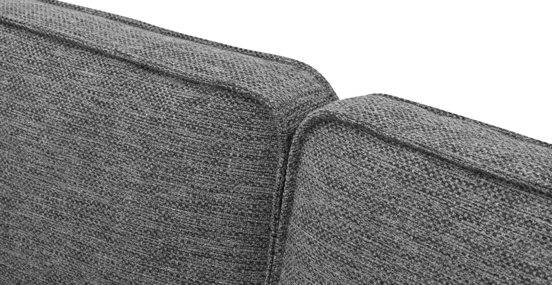 Klem 3 Seater Sofa Large Cylindrical Wooden Leg - Natural Fabric