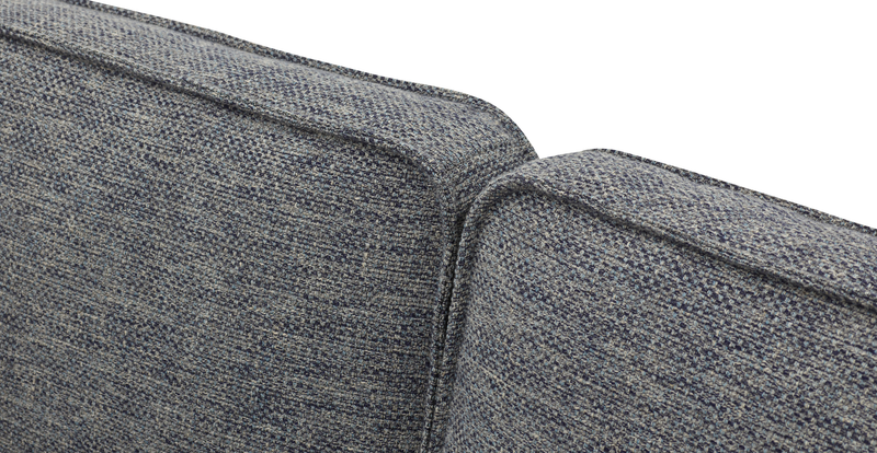Klem Slim 4-Sitzer Sofa Zylindrisch Holzbein - Naturgewebe