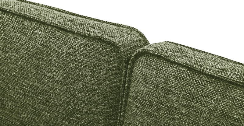 Klem Slim 2-Seater Sofa Cylindrical Wooden Leg - Natural Woven