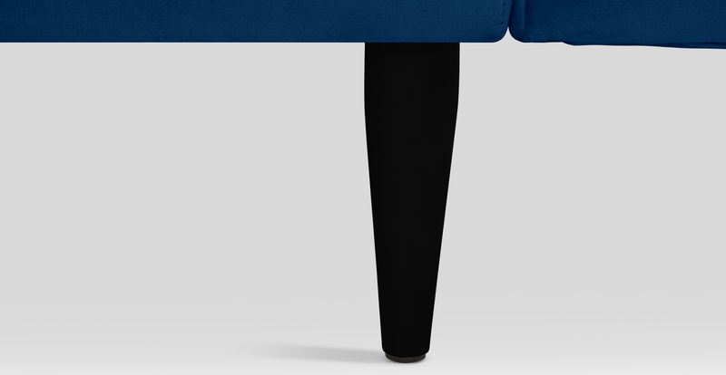 Klem 326 x 171 Sectional Wooden Leg - Velvet