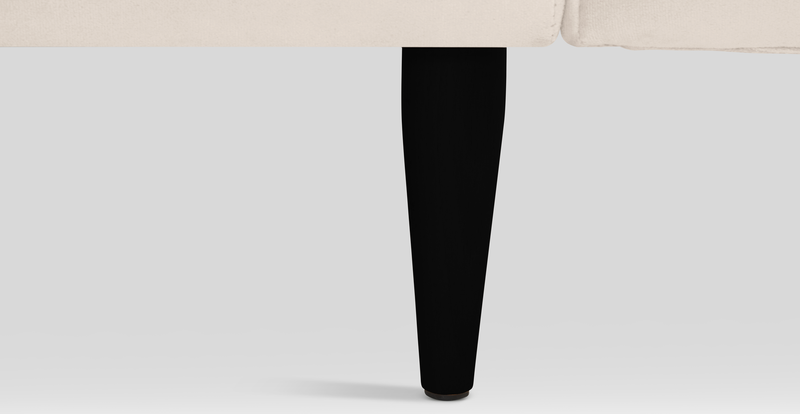 Klem Slim 257 x 203 Sectional Wooden Leg - Velvet