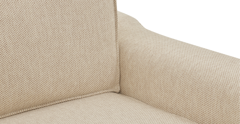 Klem 2 seater sofa wooden leg - natural fabric