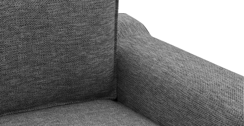 Klem 2-Sitzer Sofa Holzbein - Naturgewebe