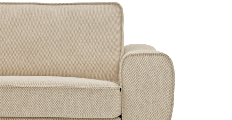 Klem 2 seater sofa wooden leg - natural fabric