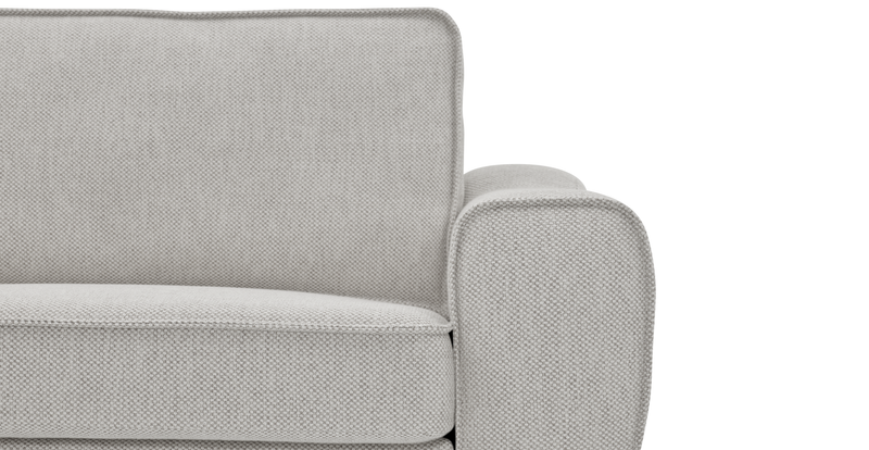 Klem Loveseat Cylindrical Wooden Leg - Natural Woven