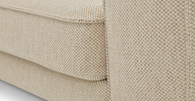 Klem Loveseat Cylindrical Wooden Leg - Natural Woven
