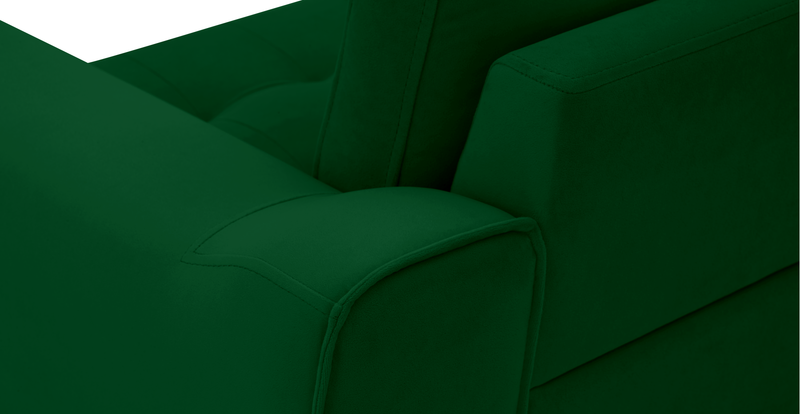 Modsy Bold Armchair Cylindrical Wooden Leg - Velvet