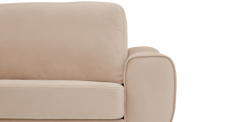 Modsy Bold Armchair Cylindrical Wooden Leg - Velvet