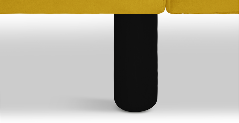 Klem 254 x 171 Sectional cylindrical wooden leg - velvet
