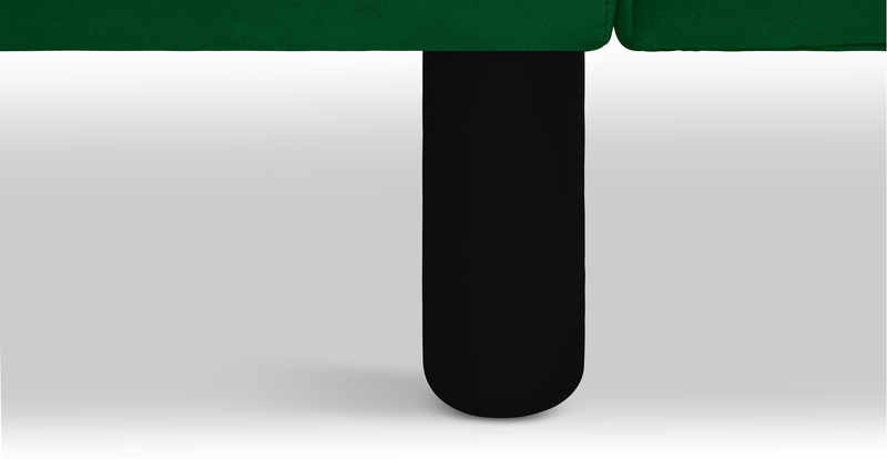 Modsy Bold Armchair Cylindrical Wooden Leg - Velvet