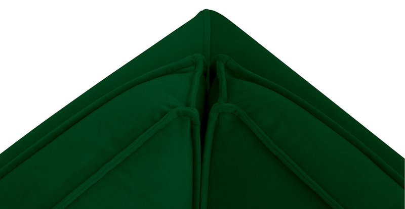 Klem Slim 257 x 257 Sektional Holzbein - Samt