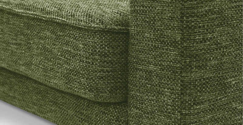 Klem Slim 3-Sitzer Sofa Groß Zylindrisch Holzbein - Naturgewebe