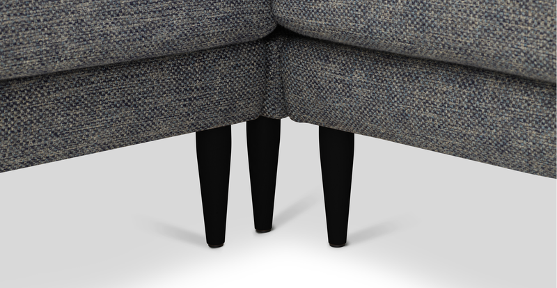 Klem Slim 283 x 203 Sectional Wooden Leg - Natural Woven