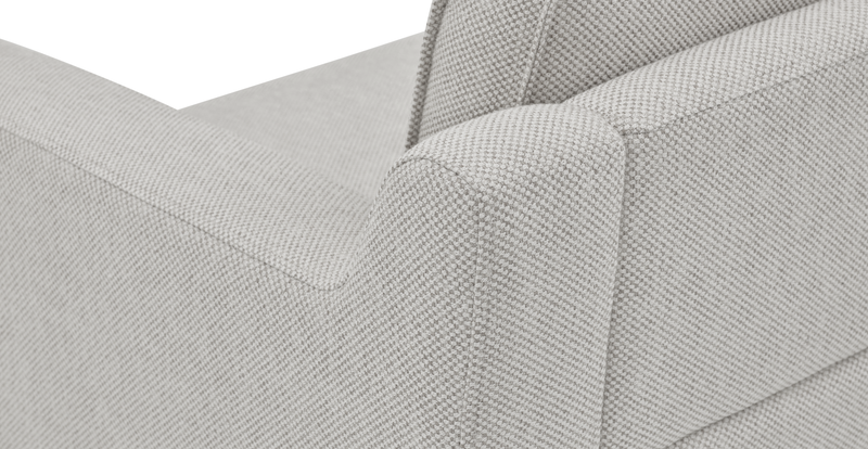Klem Slim 3-Sitzer Sofa Zylindrisch Holzbein - Naturgewebe