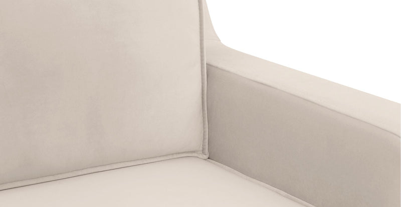 Klem Slim 4-Sitzer Modular Sofa Holzbein - Samt