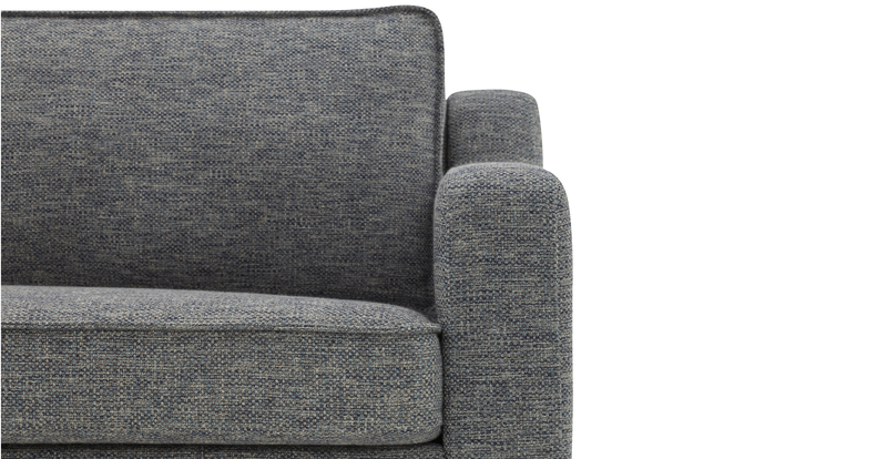 Klem Slim Armchair Wooden Leg - Natural Woven
