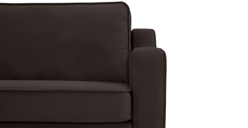 Klem Slim 257 x 203 Sectional Wooden Leg - Velvet