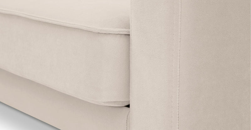 Klem Slim 257 x 203 Sectional Wooden Leg - Velvet