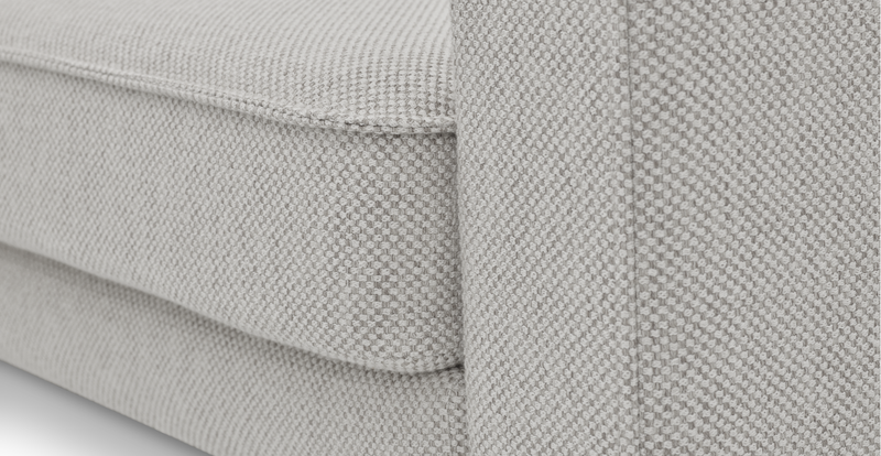 Klem Slim 4-Sitzer Sofa Zylindrisch Holzbein - Naturgewebe