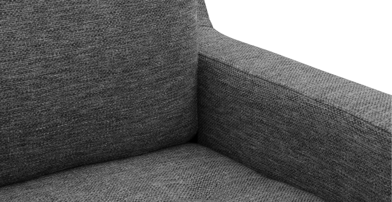 Modsy 3-Sitzer Sofa Holzbein - Naturgewebe