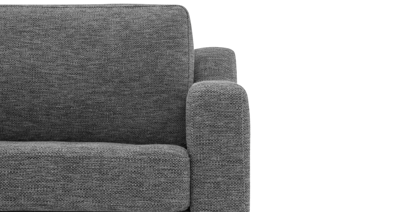 Modsy 3-Sitzer Sofa Holzbein - Naturgewebe