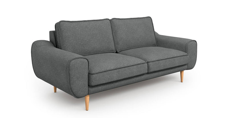 Klem 2-Sitzer Sofa Holzbein - Gewebe