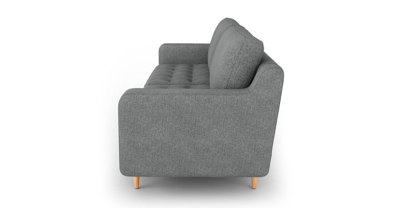 Modsy 3-Sitzer Sofa Holzbein - Gewebe