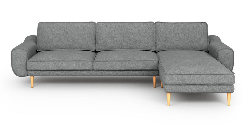 Klem 306 x 171 Sektional Holzbein - Gewebe