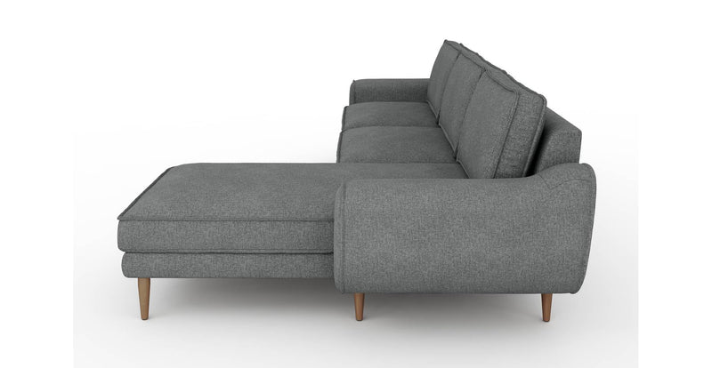 Klem 306 x 171 Sektional Holzbein - Gewebe
