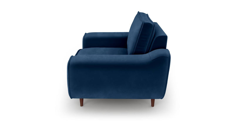 Klem Armchair Wooden Leg - Velvet