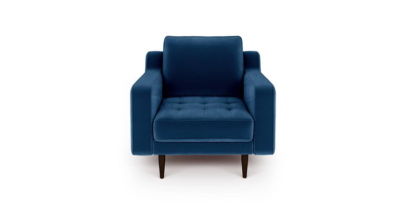 Modsy Armchair Wooden Leg - Velvet