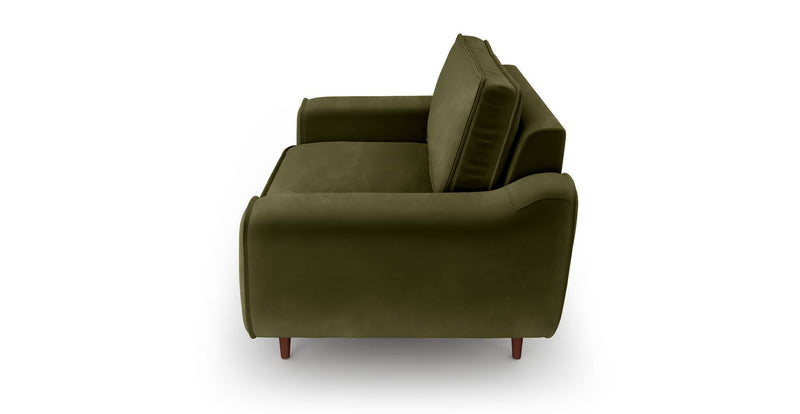 Klem Loveseat Wooden leg - velvet