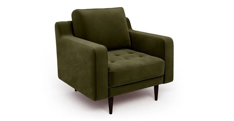 Modsy Armchair Wooden Leg - Velvet