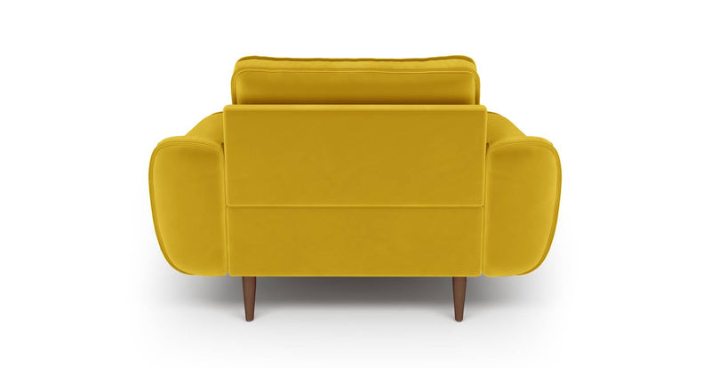 Klem Chaise Lounge Wooden Leg - Velvet