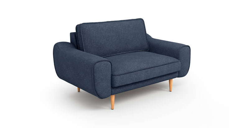 Klem Loveseat Holzbein - Gewebe