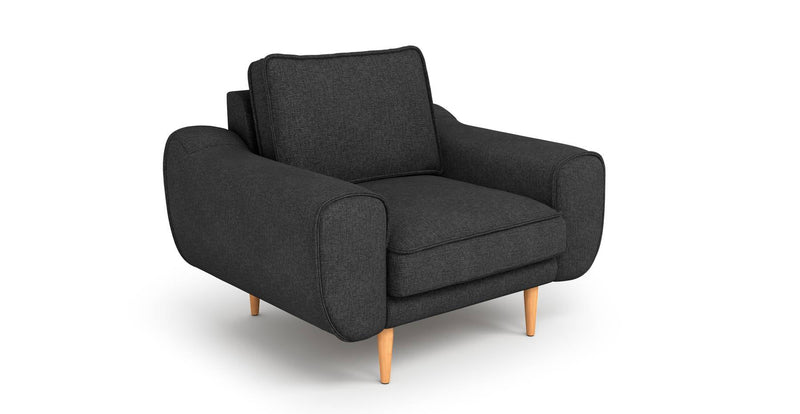 Klem Sessel Holzbein - Gewebe