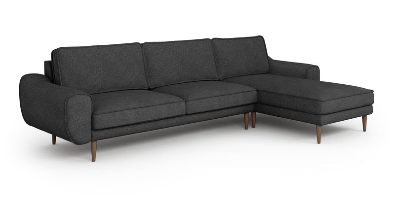 Klem 306 x 171 Sektional Holzbein - Gewebe