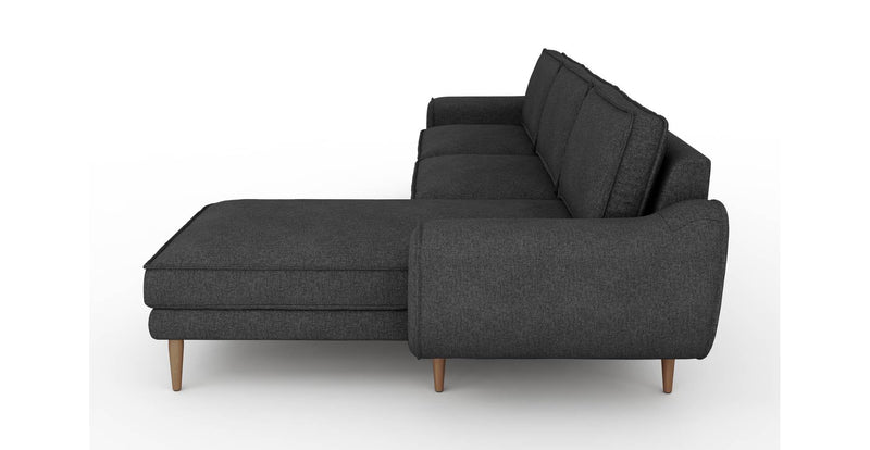 Klem 306 x 171 Sektional Holzbein - Gewebe