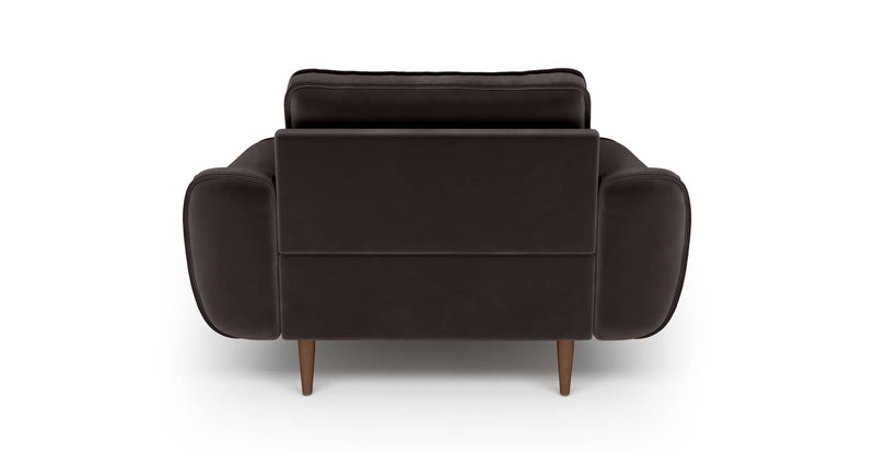 Klem Chaise Lounge Wooden Leg - Velvet