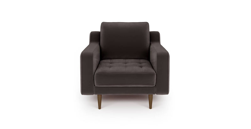 Modsy Armchair Wooden Leg - Velvet