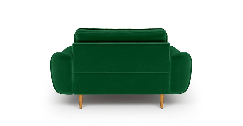 Klem Loveseat Wooden leg - velvet