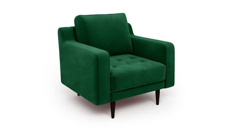 Modsy Armchair Wooden Leg - Velvet