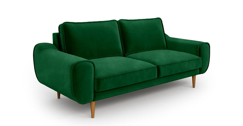 Klem 2-Seater Sofa Wooden Leg - Velvet